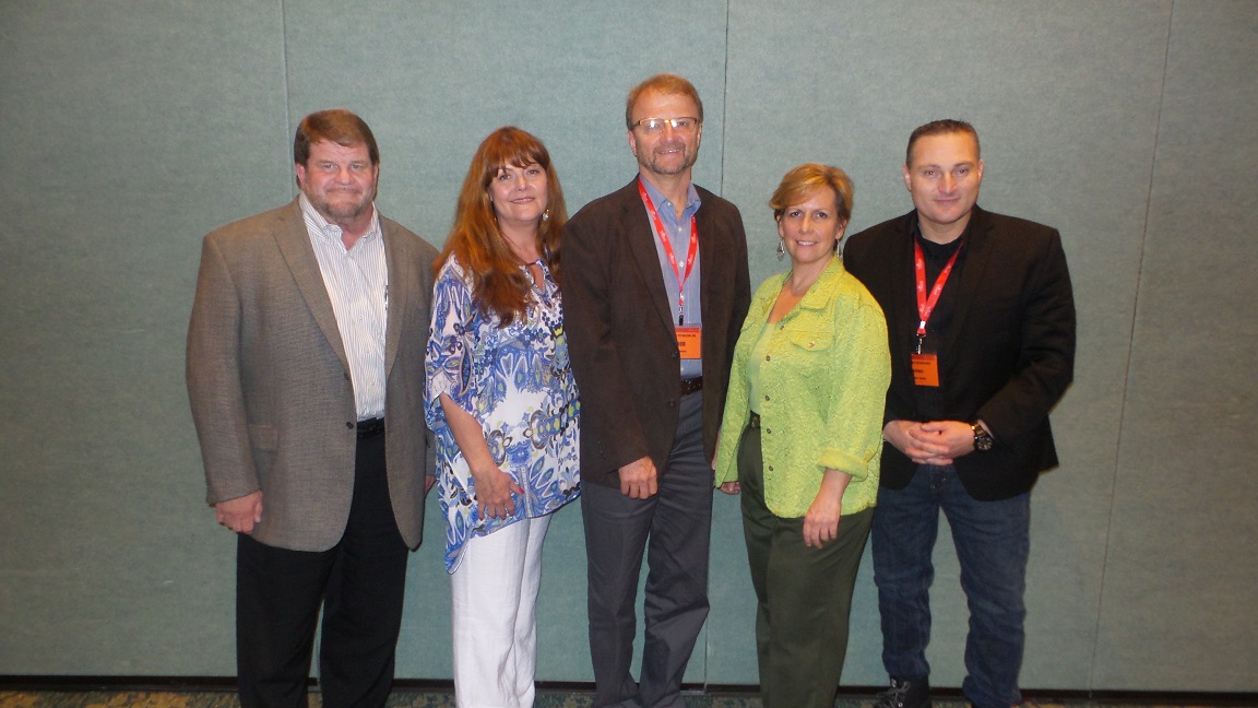 From left: Larry Miller, Cairon Moore, Bob Derian, Maureen Azzato, and Mike Turner