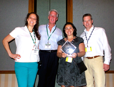 Pictured above, l to r: Sarah Sweitzer, ECRM's senior vice president of grocery; Michael Hatherill, Store Brands' group brand director; Ana Jimenez Aguilar, new business development, SanoRice; and Gert Hendriksen, commercial director, SanoRice.