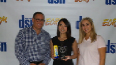 From left: Wayne Bennett, publisher, Drug Store News; Nanqian (Nancy) Lu, Associate Brand Manager/Banana Boat, Edgewell Personal Care; and Sheena Sales, Sales Manager – HBC, ECRM