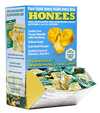 Honees Cough Drop-Liquid Honey in every drop and vitamin fortified by Andre Prost Inc.