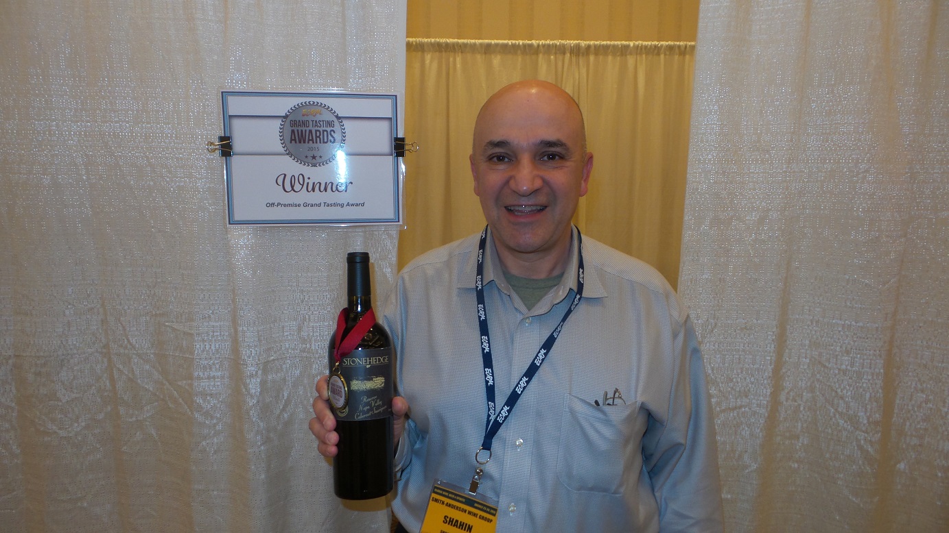 Shahin Shahabi, President & CEO, Smith-Anderson Wine Group, winner of the Off-Premise Award
