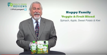 Phil Lempert's Pick of the Week for September 18 is This week's pick is Happy Family Love My Veggies Spinach, Apple, Sweet Potato & Kiwi