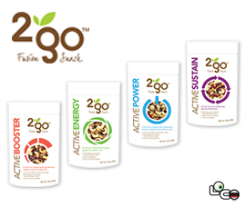 2 Go Fusion Snacks launches Active Trail Mixes with functional benefits by Loco Brands
