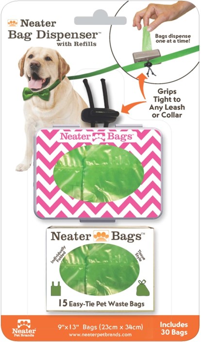 Tissue style pet waste bag dispenser-6 fun colors by Neater Pet Brands