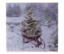 Lighted Winter Garden Canvas by Ohio Wholesale