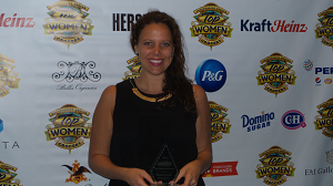 ECRM SVP of Grocery Sarah Sweitzer was honored for her achievements during the 12 months leading to March 2015