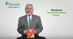 Phil Lempert's Pick of the Week for November 20 is Horizon Snack Crackers Cheddar