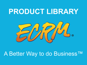 Prepare for your meetings with ECRM's Product Library tool.