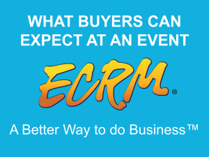 This video takes a look at what buyers can expect once they arrive at an ECRM event.  From meetings to networking opportunities, ECRM events have everything you need to streamline your business process.