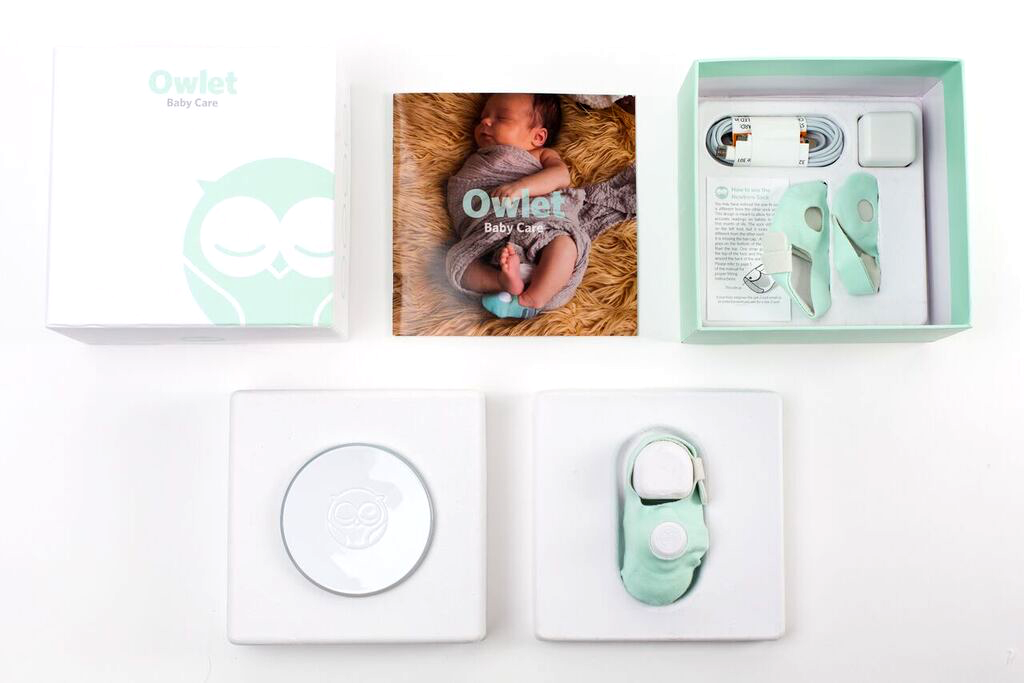 The Owlet is a Smart Sock that uses hospital technology and is designed to alert you if your baby stops breathing by Owlet