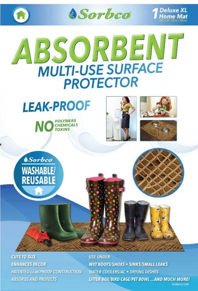 Leak-Proof Absorbent Multi Use Mat – 100% Recyclable by Sorbco