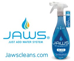 JAWS Glass Cleaner with concentrated refill pod by Canberra Corp.