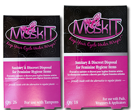 MaskIT Pouch- Sanitary & Discreet disposal for feminine hygiene items