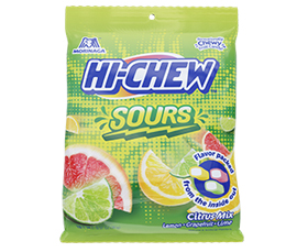 New 3.17oz Hi-Chew Sours Citrus Mix bag by Morinaga America Inc.