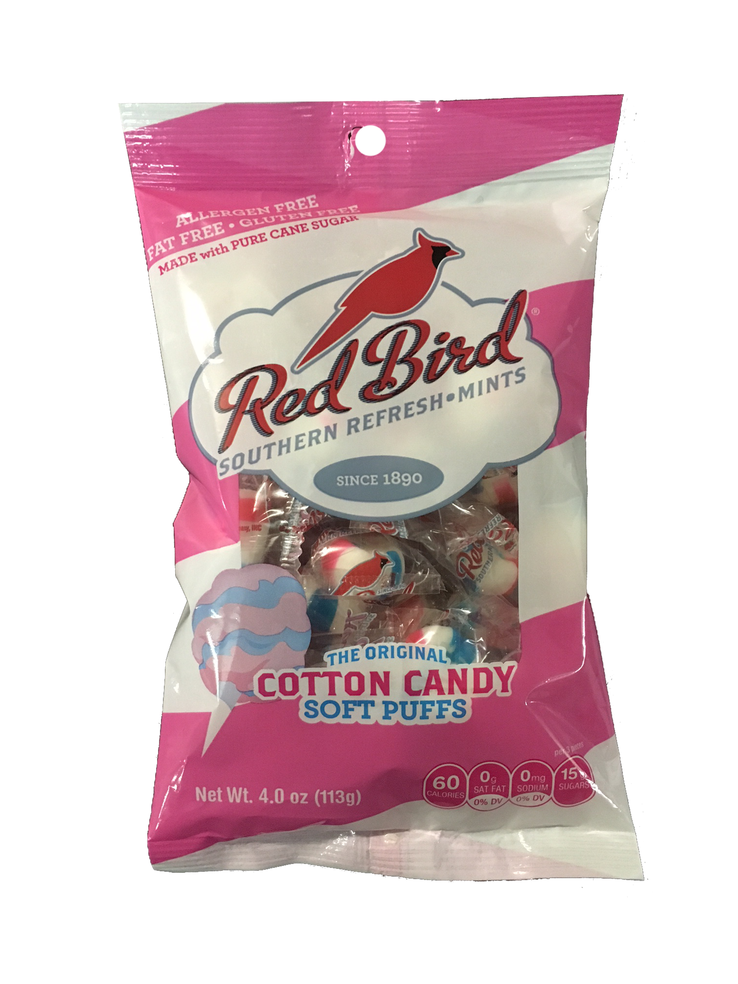 Red Bird Cotton Candy Puffs - a sweet treat from your youth by Piedmont