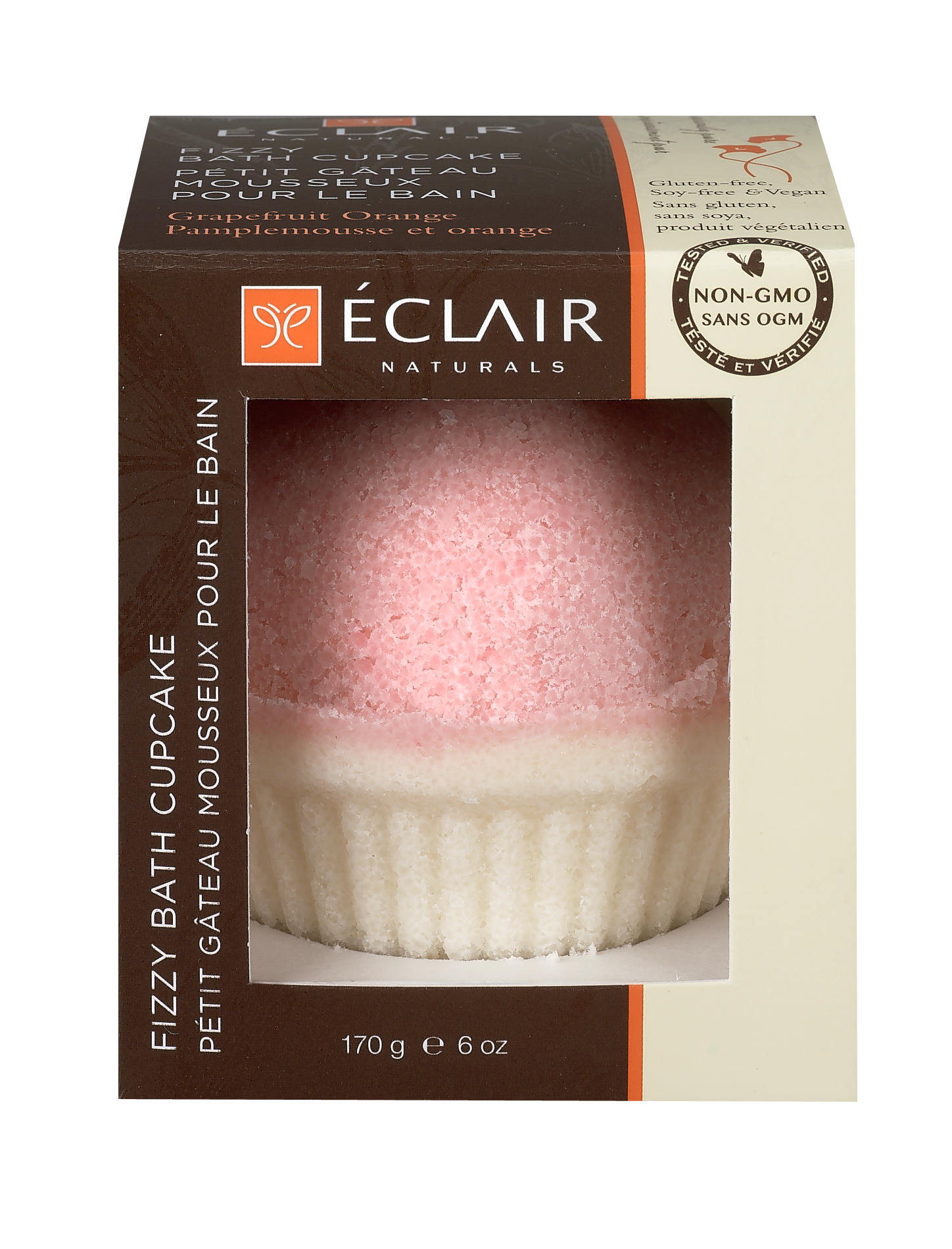 Eclair Naturals Fizzy Bath Cupcake - Grapefruit Orange