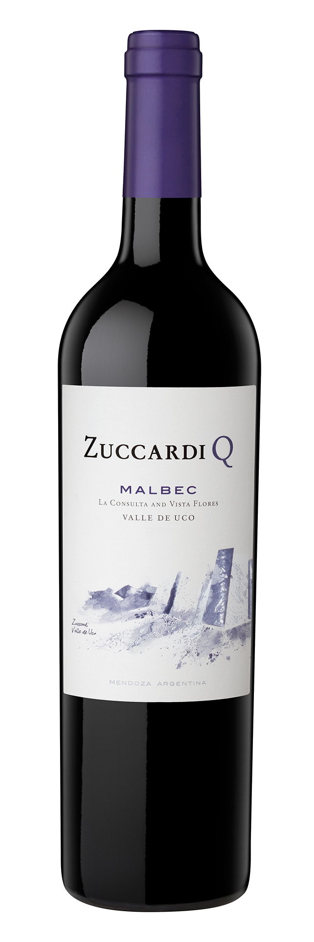 Zuccard Q Malbec - with intense red and black fruit aromas by Winesellers Ltd.