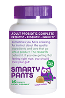 Probiotics & Wellmune® immune support. 99% survivability by SmartyPants Vitamins