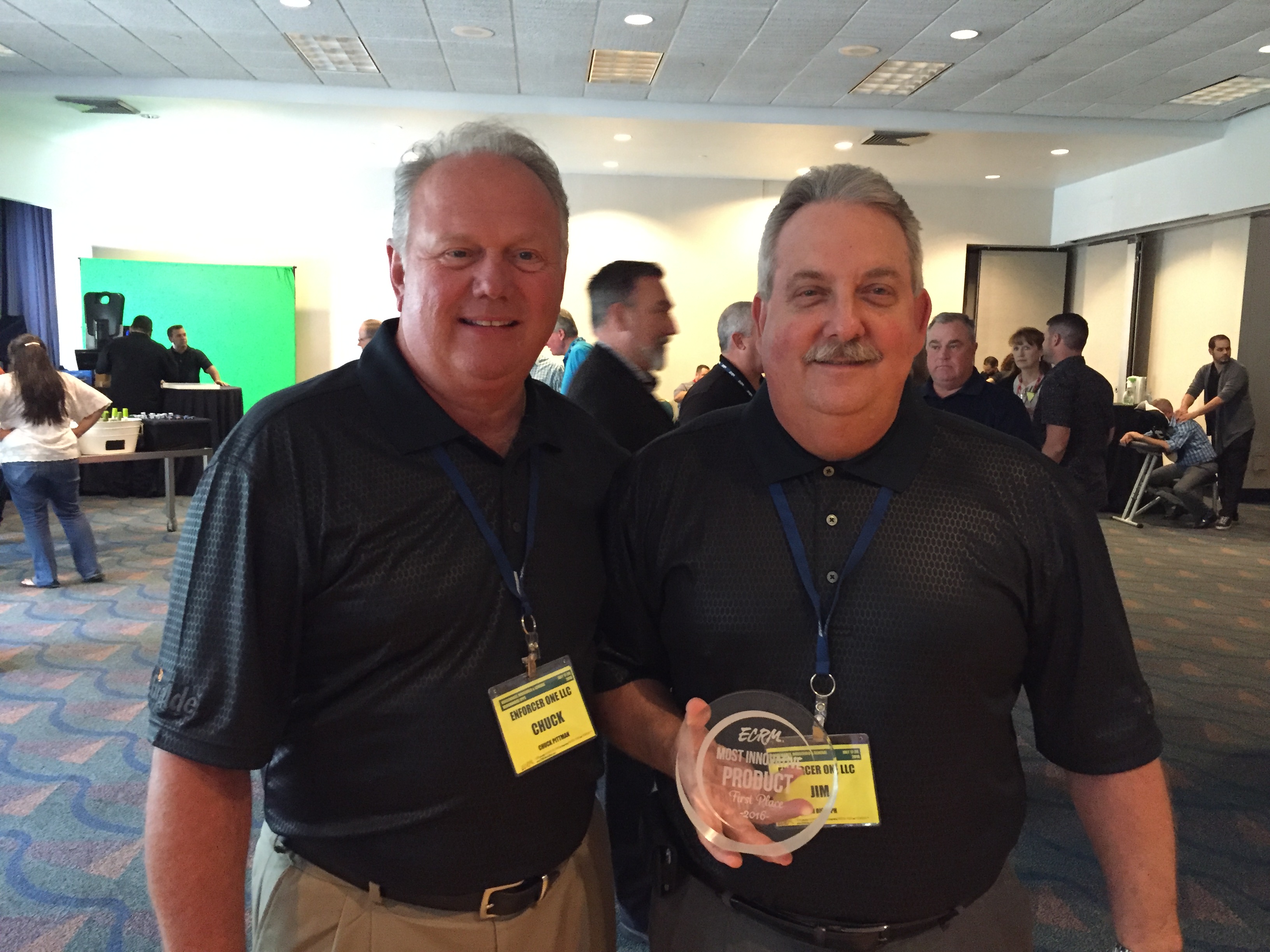 1st Place Winner Enforcer One. Pictured left to right; Chuck Pittman and Jim Rudolph.