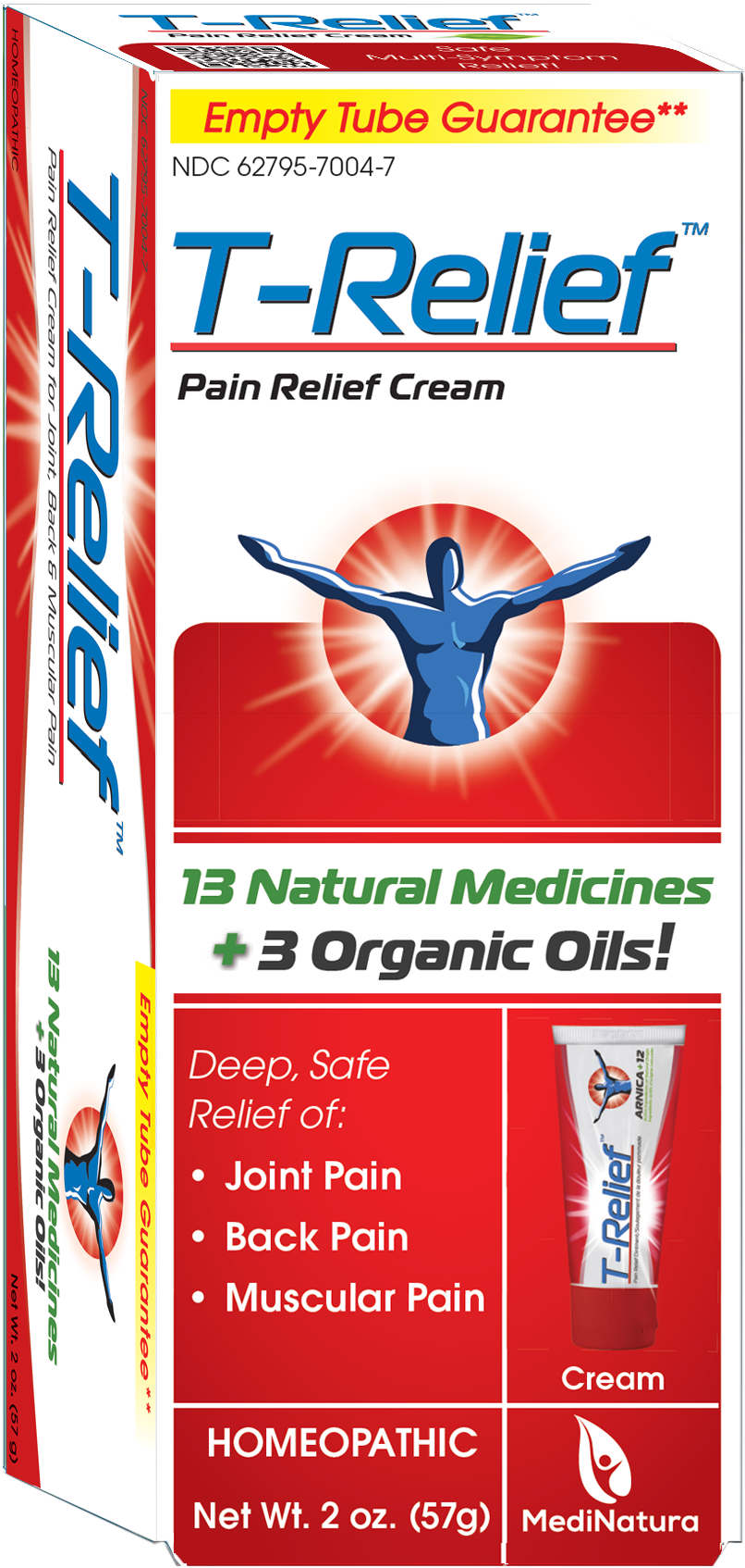 Pain Relief Ointment provides deep, safe relief of a broad spectrum of body pains by MediNatura T-Relief™