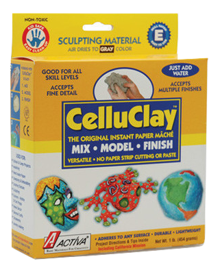 CelluClay is instant paper mache that air dries! By ACTÍVA Products, Inc.
