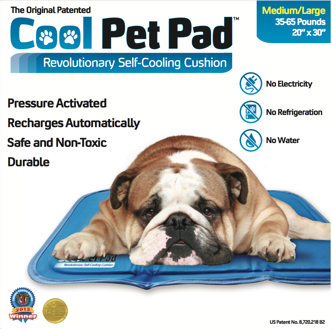 The Original Patented Cool Pet Pad. No Water. No Refrigeration. By RSM Group