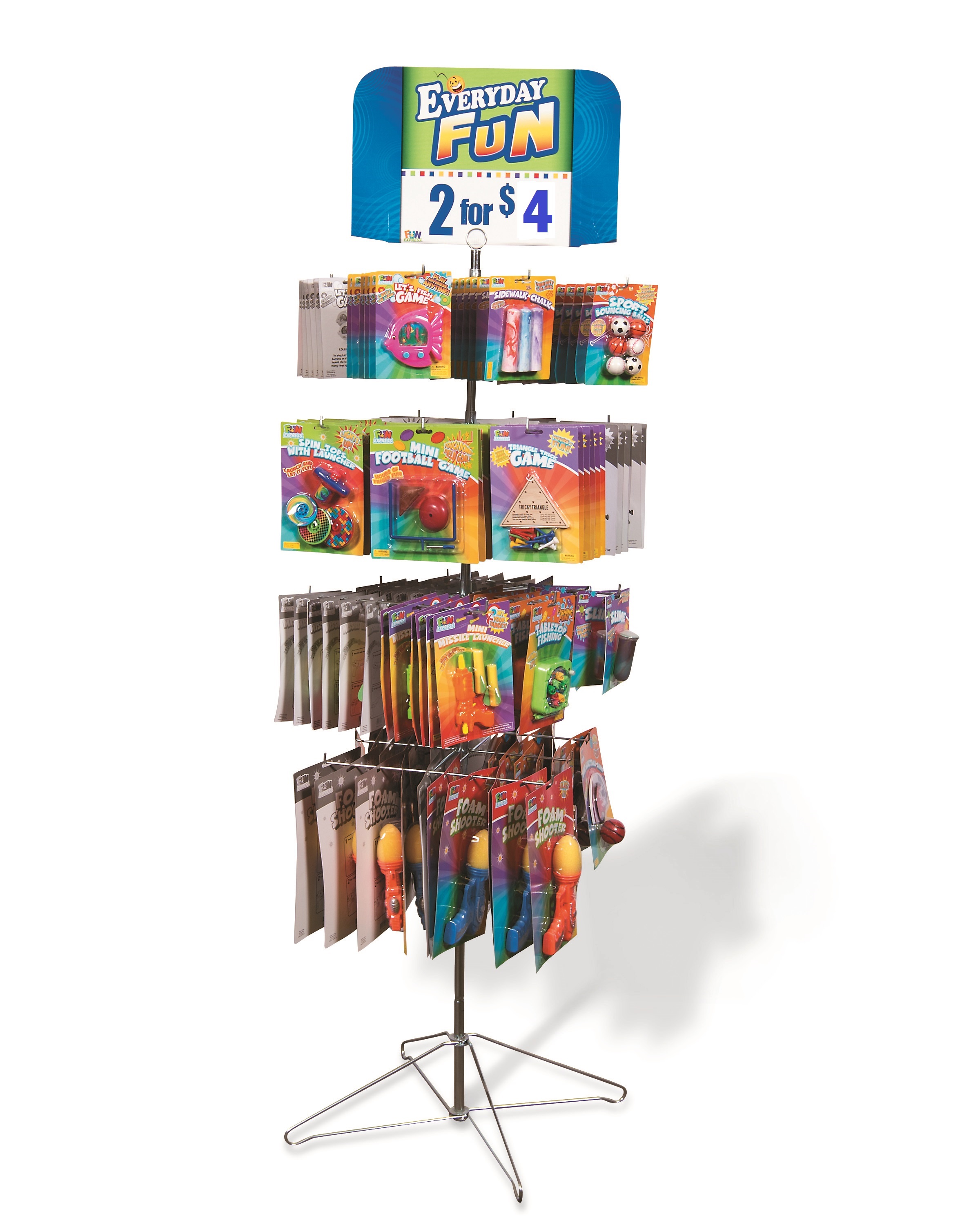 NEW Impulse 144pc Spinner Toy Rack, 60% + Margins by Fun Express LLC