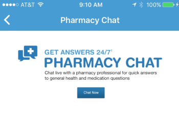 The Walgreens Mobile App enables pharmacists to have interactive chats with patients