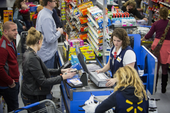 Convenience items and impulse items converge at the front-end checkout