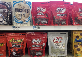 Stand-up pouches are getting more space on retailers' candy shelves