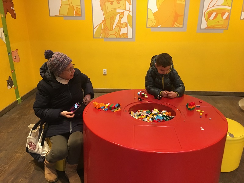 The Lego Store's play area