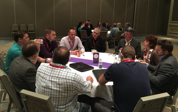 During the Thought Interaction Pod session, buyers and suppliers discussed a variety of topics during two 30-minute rounds on six table topics