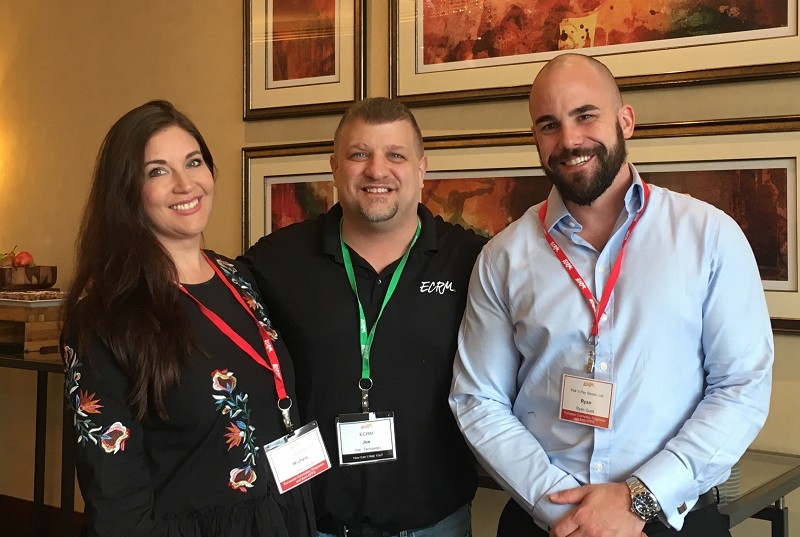 Pick 'n Pay Stores' Michele Deeves and Ryan Quirk with ECRM's Joseph Tarnowski